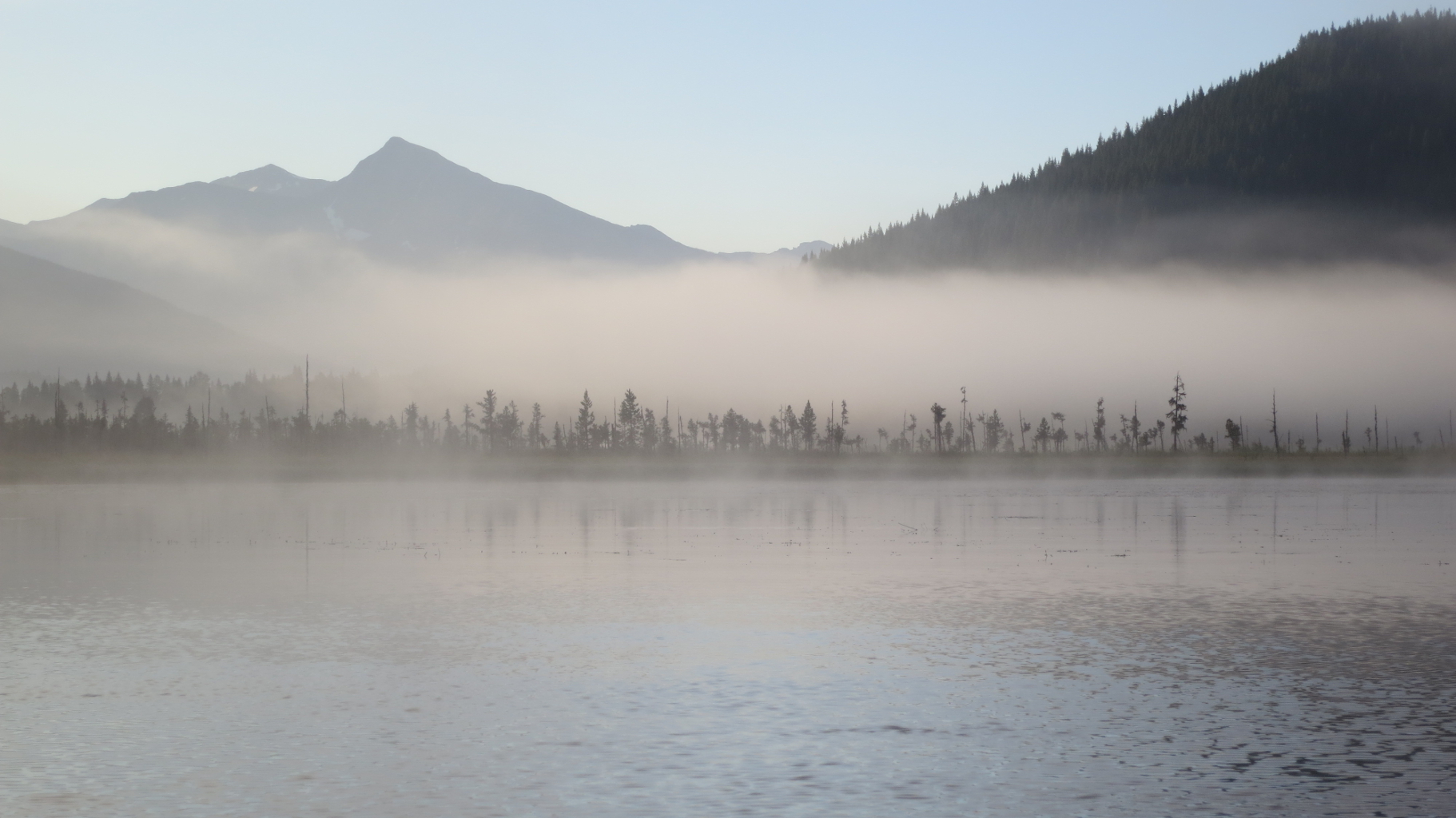 Bowron Lakes Nebel